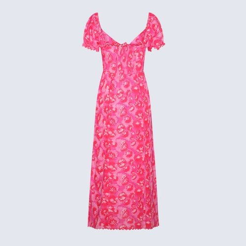 Pink Multicolour Linen-viscose Blend Briella Dress - RIXO - Modalova