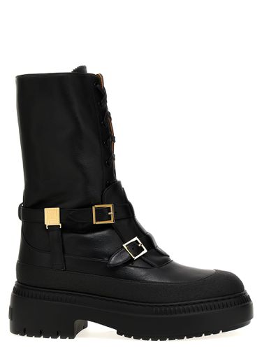 Fendi Delfina Biker Boots - Fendi - Modalova