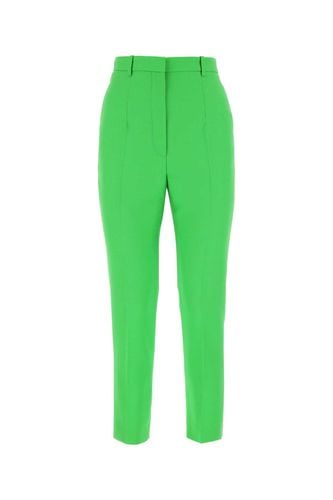 Grass Green Wool Blend Pant - Alexander McQueen - Modalova