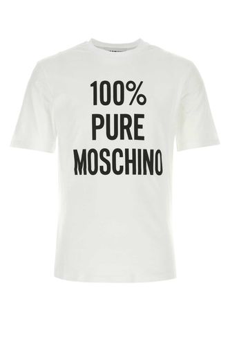 Moschino White Cotton T-shirt - Moschino - Modalova