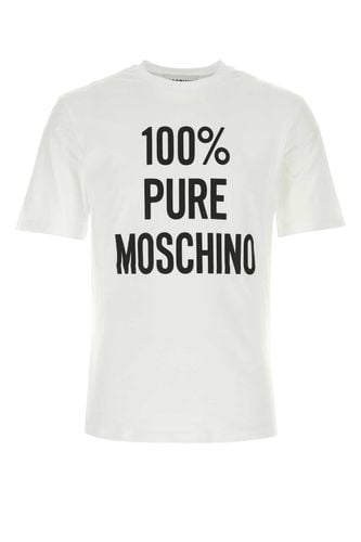 Moschino White Cotton T-shirt - Moschino - Modalova