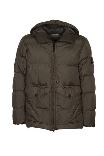 Hooded Quilted Nylon Padded Jacket - Stone Island - Modalova