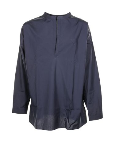 Blue Long-sleeved Shirt In Cotton - Prada - Modalova