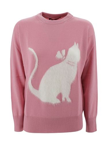 Hot Mohair Sweater With Cat Design - Max Mara Studio - Modalova