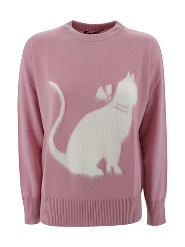 Hot Mohair Sweater With Cat Design - Max Mara Studio - Modalova