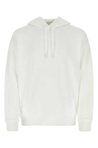 Burberry White Cotton Sweatshirt - Burberry - Modalova