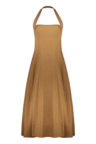 Lalita Cotton Pleated Midi Dress - Khaite - Modalova