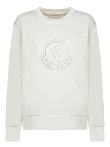 Logo Embellished Crewneck Sweatshirt - Moncler - Modalova