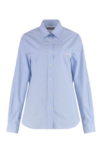 Moschino Striped Cotton Shirt - Moschino - Modalova