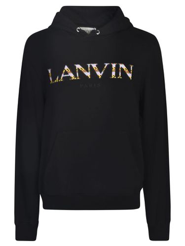 Lanvin Logo Embroidered Hoodie - Lanvin - Modalova