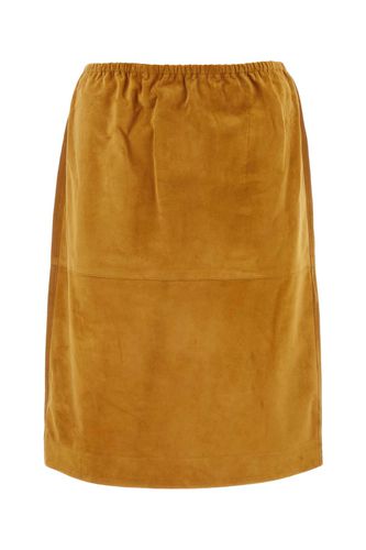 Bottega Veneta Camel Suede Skirt - Bottega Veneta - Modalova