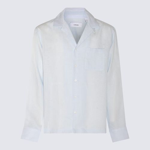 Lardini Light Blue Linen Shirt - Lardini - Modalova