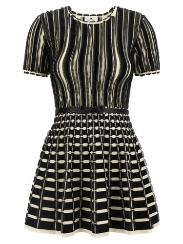 Belted Knitted Dress - Elisabetta Franchi - Modalova