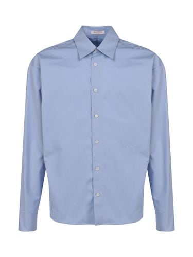 Cotton Shirt With Italian Collar - Valentino Garavani - Modalova