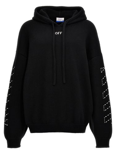 Off- Stitch Arr Diags Hooded Sweater - Off-White - Modalova