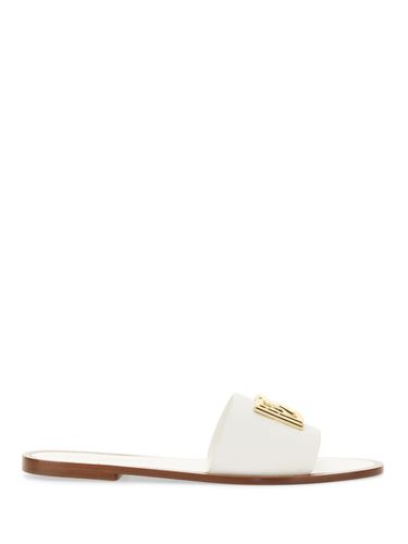 Slide Sandal With Logo - Dolce & Gabbana - Modalova