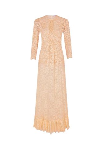 Ruffle Detailed Midi Lace Dress - Paco Rabanne - Modalova