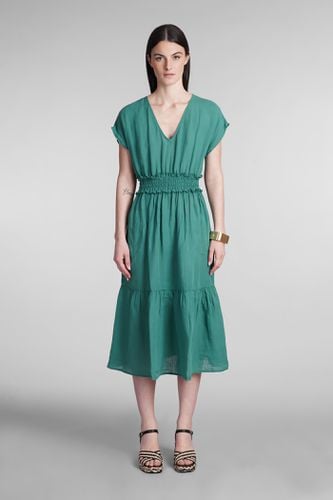 Lino Dress In Green Linen - 120% Lino - Modalova