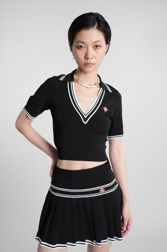 Casablanca Polo In Black Viscose - Casablanca - Modalova
