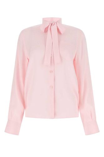 Prada Pastel Pink Crepe Shirt - Prada - Modalova