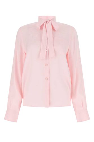 Prada Pastel Pink Crepe Shirt - Prada - Modalova