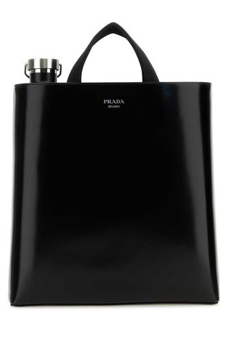 Prada Black Leather Shopping Bag - Prada - Modalova