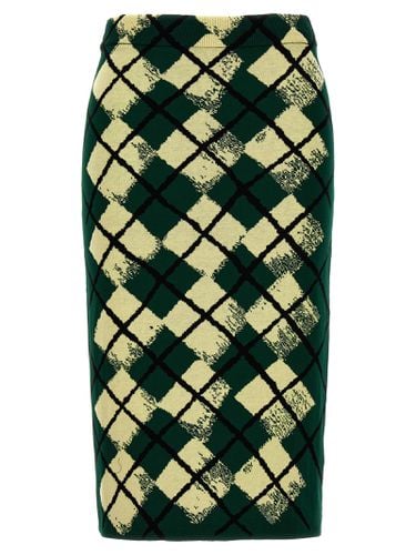 Burberry Argyle Pattern Skirt - Burberry - Modalova