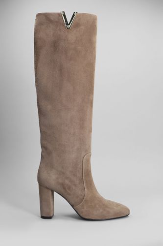 High Heels Boots In Suede - Via Roma 15 - Modalova