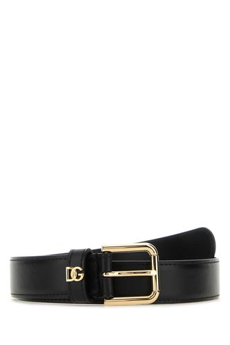 Dolce & Gabbana Black Leather Belt - Dolce & Gabbana - Modalova