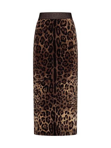 Animalier Midi Skirt - Dolce & Gabbana - Modalova