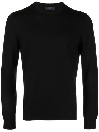 Fay Black Virgin Wool Sweater - Fay - Modalova