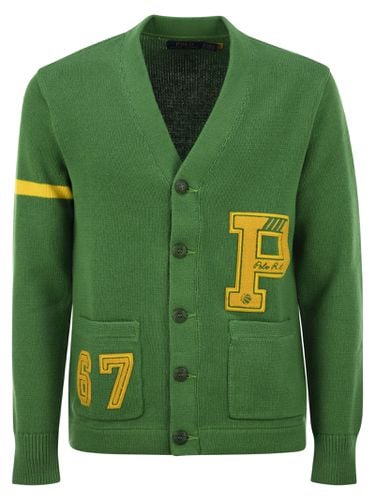 Cotton Letterman Cardigan - Ralph Lauren - Modalova