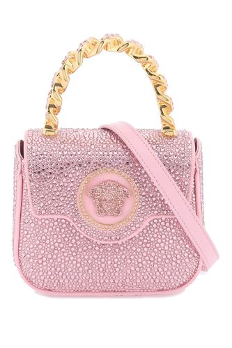 La Medusa Handbag With Crystals - Versace - Modalova