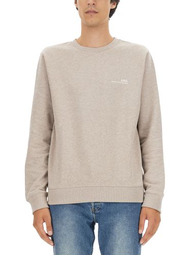 A. P.C. Sweatshirt With Logo Print - A.P.C. - Modalova