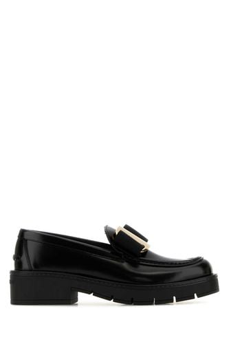 Black Leather Mirty Loafers - Ferragamo - Modalova