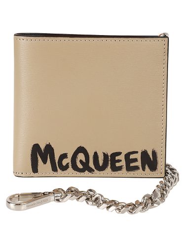 Logo Detail Chain Applique Wallet - Alexander McQueen - Modalova