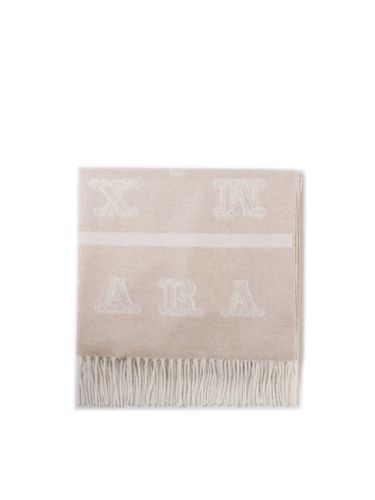 Logo Patch Fringed Edge Scarf - Max Mara - Modalova