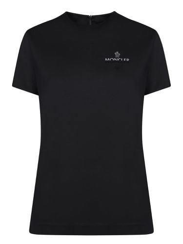 Moncler Roundneck Black T-shirt - Moncler - Modalova