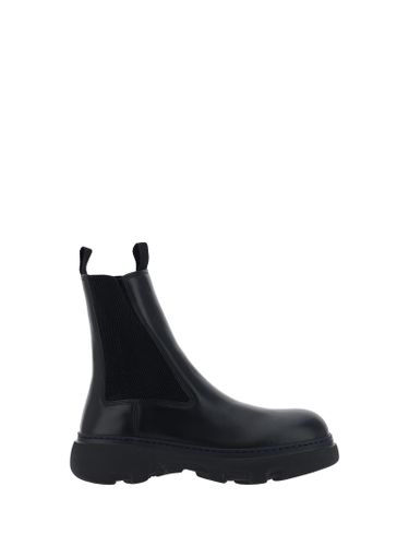 Leather Creeper Chelsea Boots - Burberry - Modalova