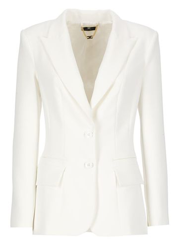 Elisabetta Franchi Crepe Blazer - Elisabetta Franchi - Modalova