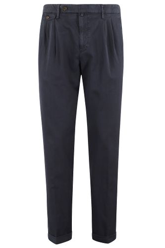 Pant Doppia Pinces Cotone Lino - Briglia 1949 - Modalova