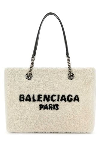 White Shearling Duty Free M Handbag - Balenciaga - Modalova