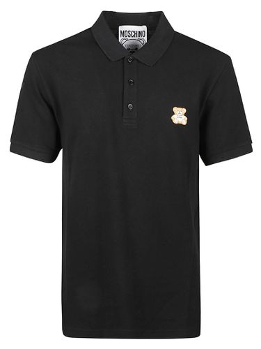 Teddy Bear Patch Polo Shirt - Moschino - Modalova