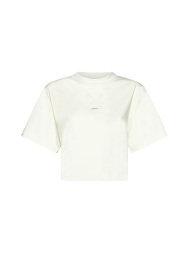 Off-White Pearl Embellished T-shirt - Off-White - Modalova