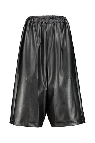 Oversize Cropped Pants In Synthetic Leather - Comme des Garçons - Modalova