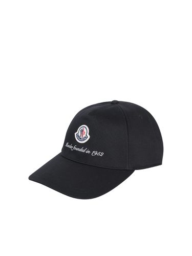 Moncler Logo Black Hat - Moncler - Modalova