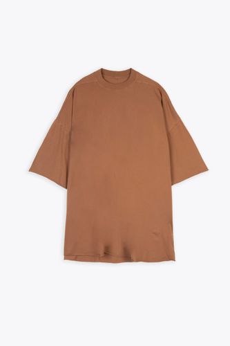 Tommy T Brown cotton oversized t-shirt with raw-cut hems - Tommy T - DRKSHDW - Modalova