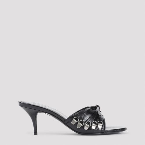 Black Leather Cagole Mules - Balenciaga - Modalova