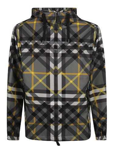 Burberry Check Zip Windbreaker - Burberry - Modalova