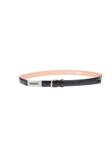 Dsquared2 Black Leather Belt - Dsquared2 - Modalova